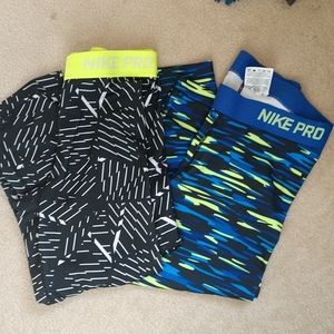 Nike crop exercise bottoms size medium